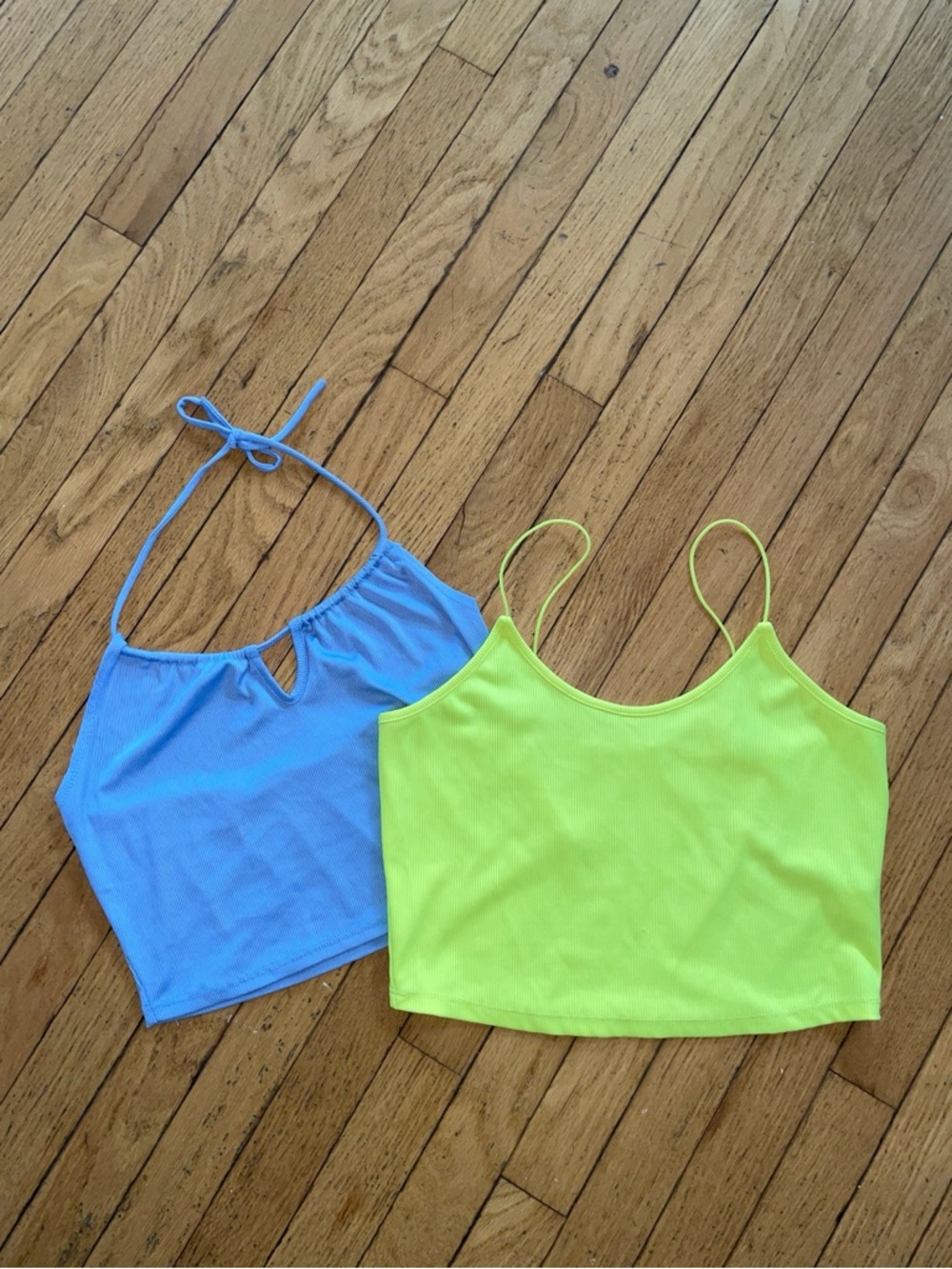 Crop tank Set - halter & spaghetti strap